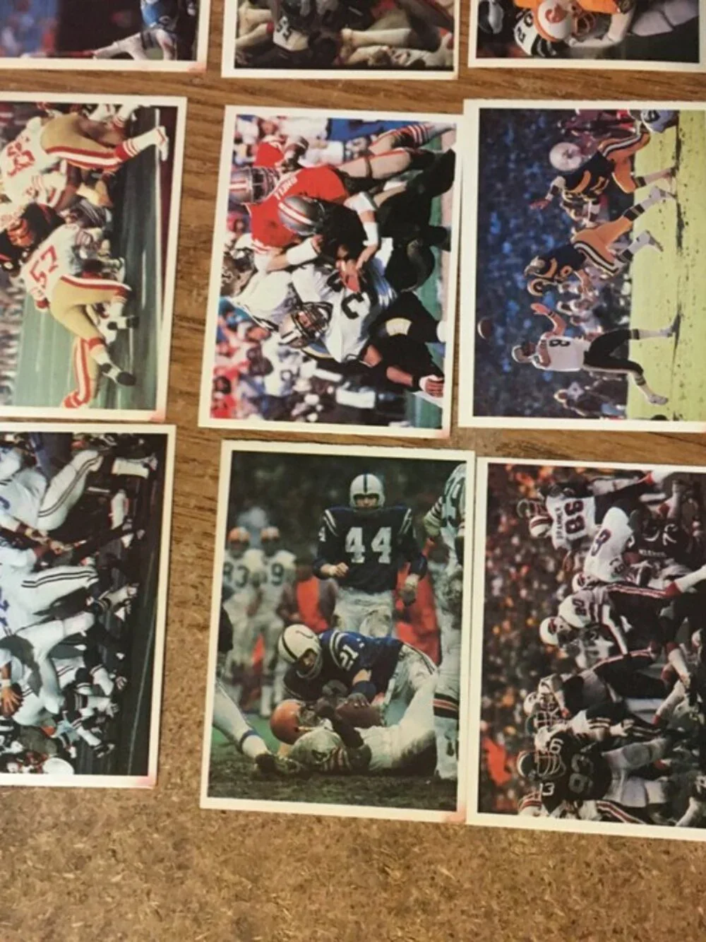 1986 JENO'S PIZZA ROLLS NFL ACTION STICKERS FOOD ISSUE COMPLETE SET OF 56